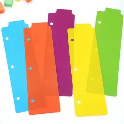 5Pcs Premium ABS Index Binder Dividers with Writeable Tabs for Organizing Notebooks Planners Reports Journals Notepad
