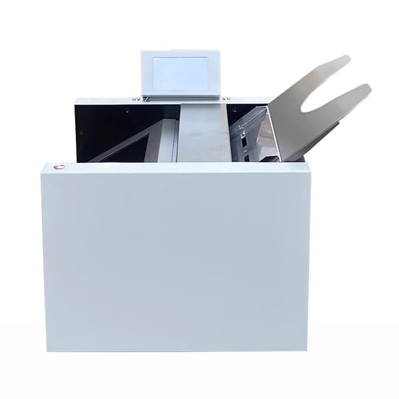 Macchina pieghevole completamente automatica A3/A4 cucitrice a sella pieghevole a doppia testa rilegatrice a punto sella
