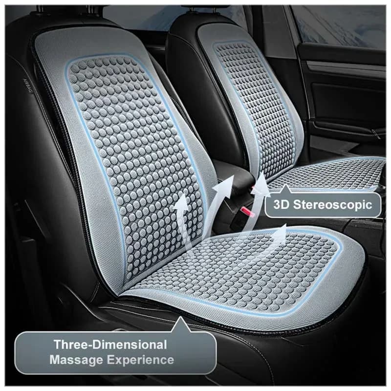 Breathable Self Seat Covers in Ice Silk, Universal Cooling Bearing for Auto Seats, Interior Protection for Vehicle Back