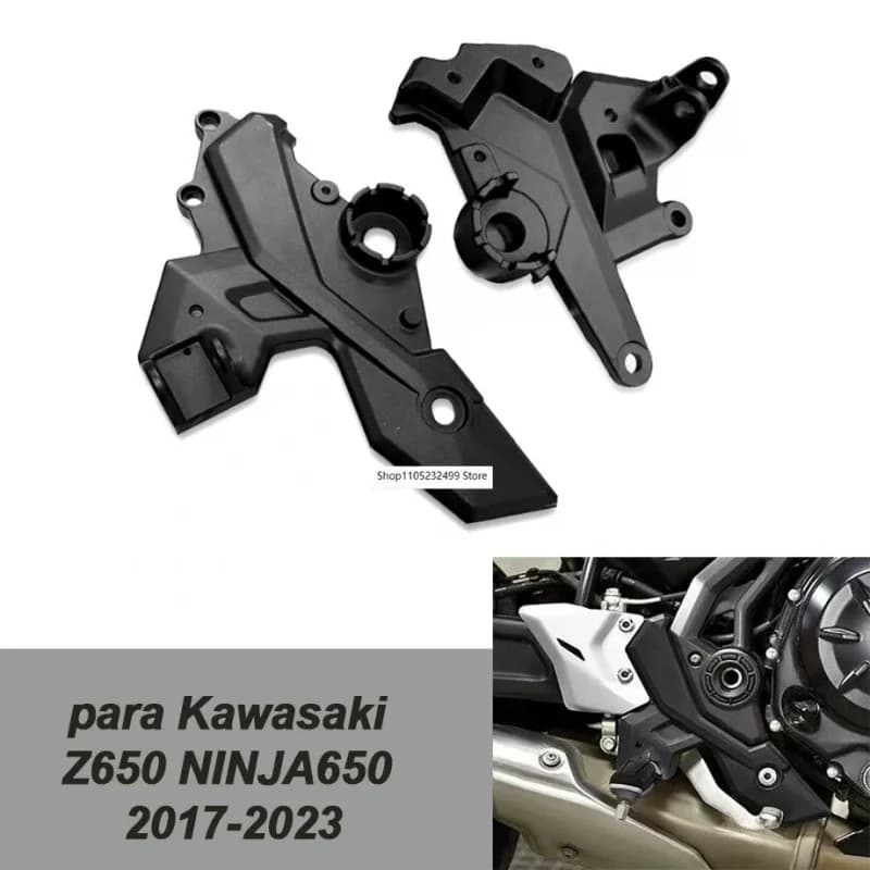Moto In Alluminio Sinistra/Destra Anteriore Pedane Pedale Fisso Accessori di Supporto per Kawasaki Z650 NINJA650 2017-2022 23
