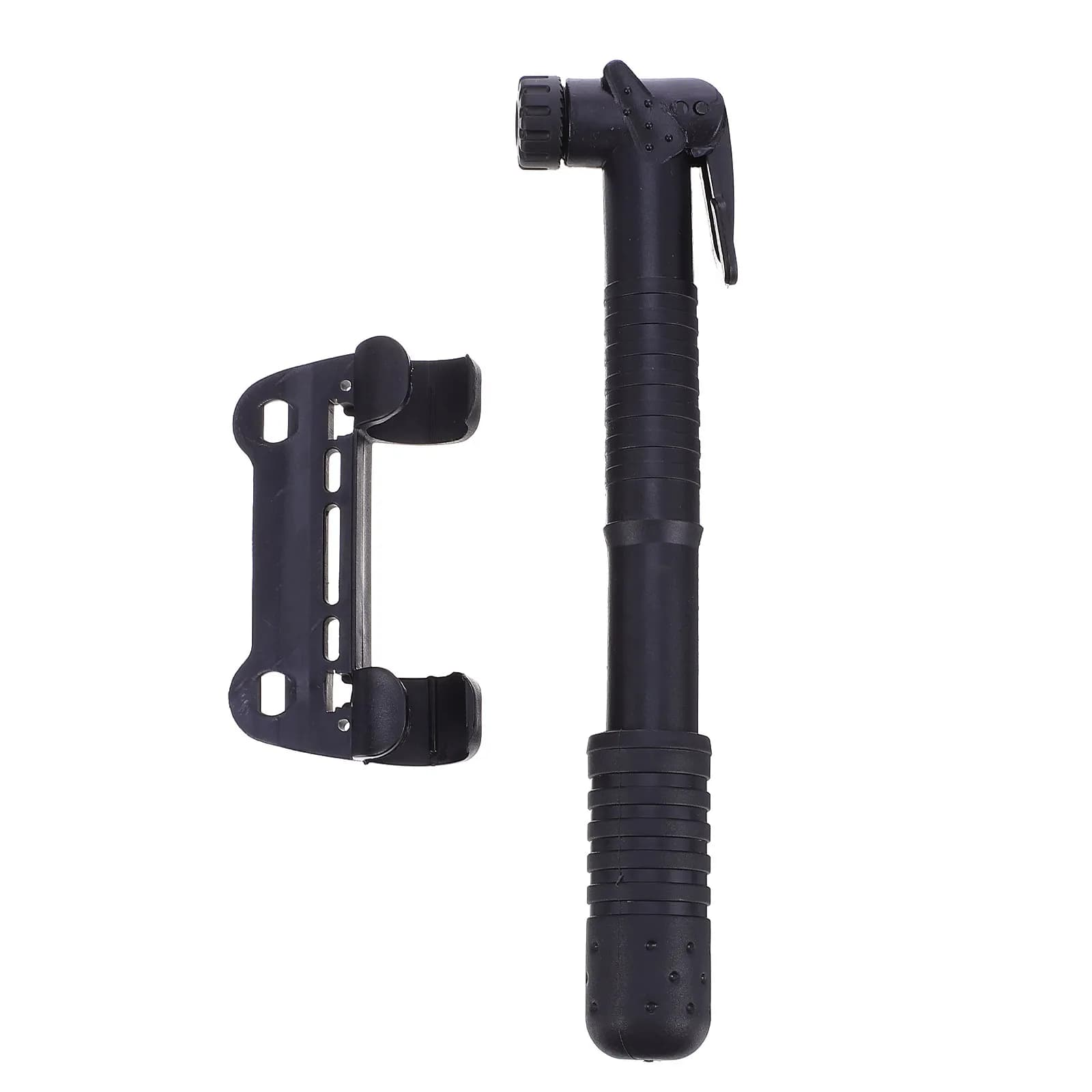 1Set Mini Bike Pump Portable Air Compressor for Tires Bikes Basketball with Extended Hose American French Nozzle High Pressure