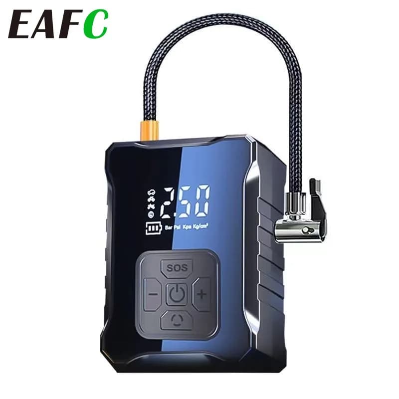 Pompa d'aria per gonfiaggio pneumatici elettrica multifunzione per compressore d'aria per auto wireless 150PSI per palle per pneumatici per barche per auto moto