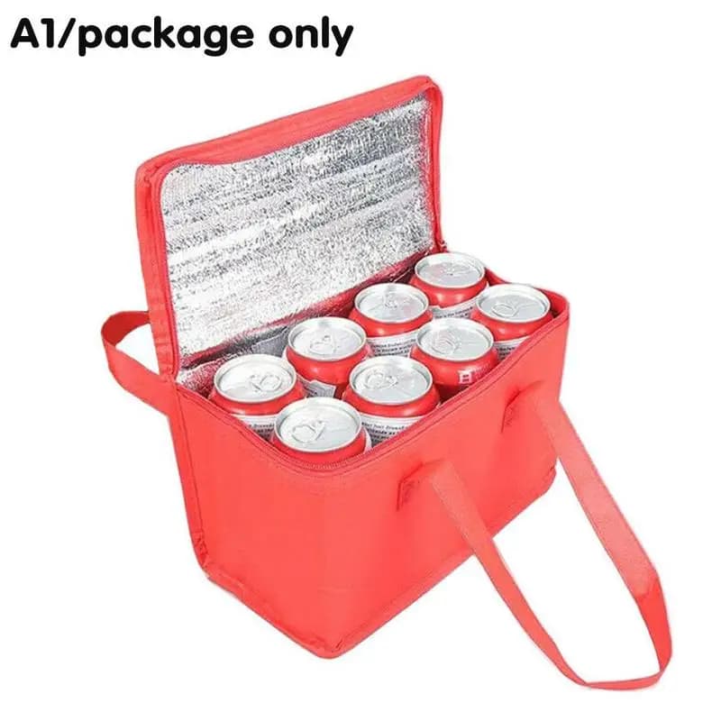 Insulated Lunch Bag Portable Thermal Cooler Tote Foldable Reusable Food Picnic Storage Container For Camping And Work