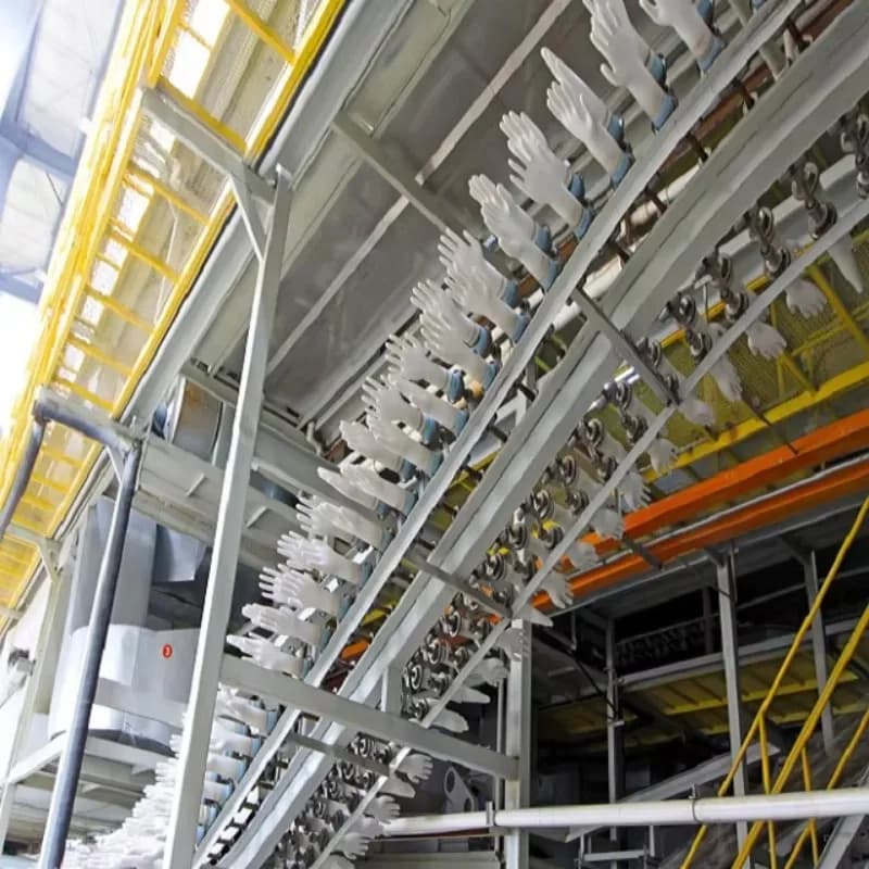 Macchina industriale automatica per la produzione di guanti in lattice, linea di produzione di guanti monouso per fabbriche