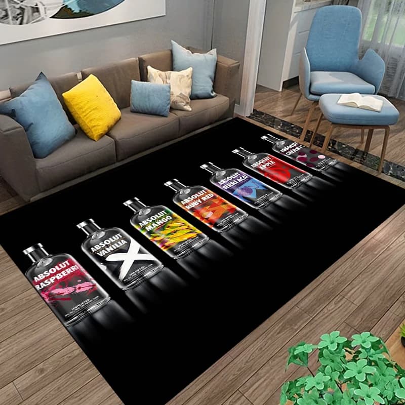 Absolut-Vodka Printing Carpet Living Room Bedroom Rugs of Photography Prop Photo Birthday Gift Carpets for Bed Room Alfombras