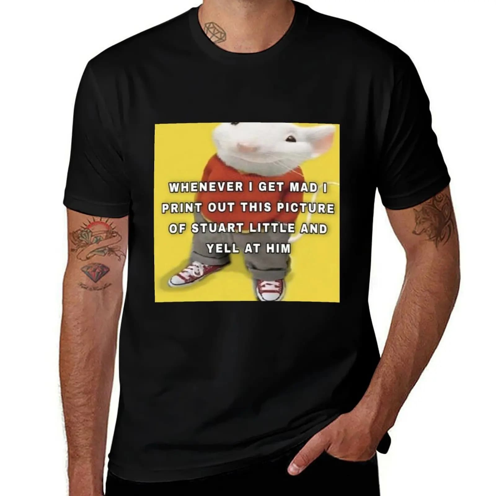 T-shirt Stewie Lil Emotional Punching Bag, t-shirt basic traspirante in tinta unita