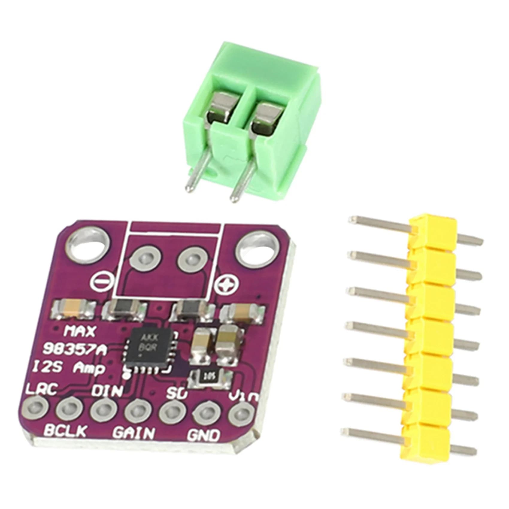 Hot-5X Max98357 I2S 3W Class D Amplifier Breakout interface Dac decoder module Audio card without filter for Raspberry Pi Esp32