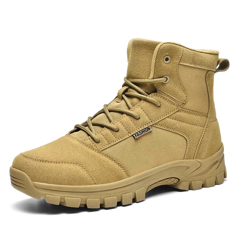 Scarpe da trekking da uomo Outdoor antiscivolo con lacci Stivali alti con suola spessa da uomo Comode scarpe sportive casual durevoli da uomo