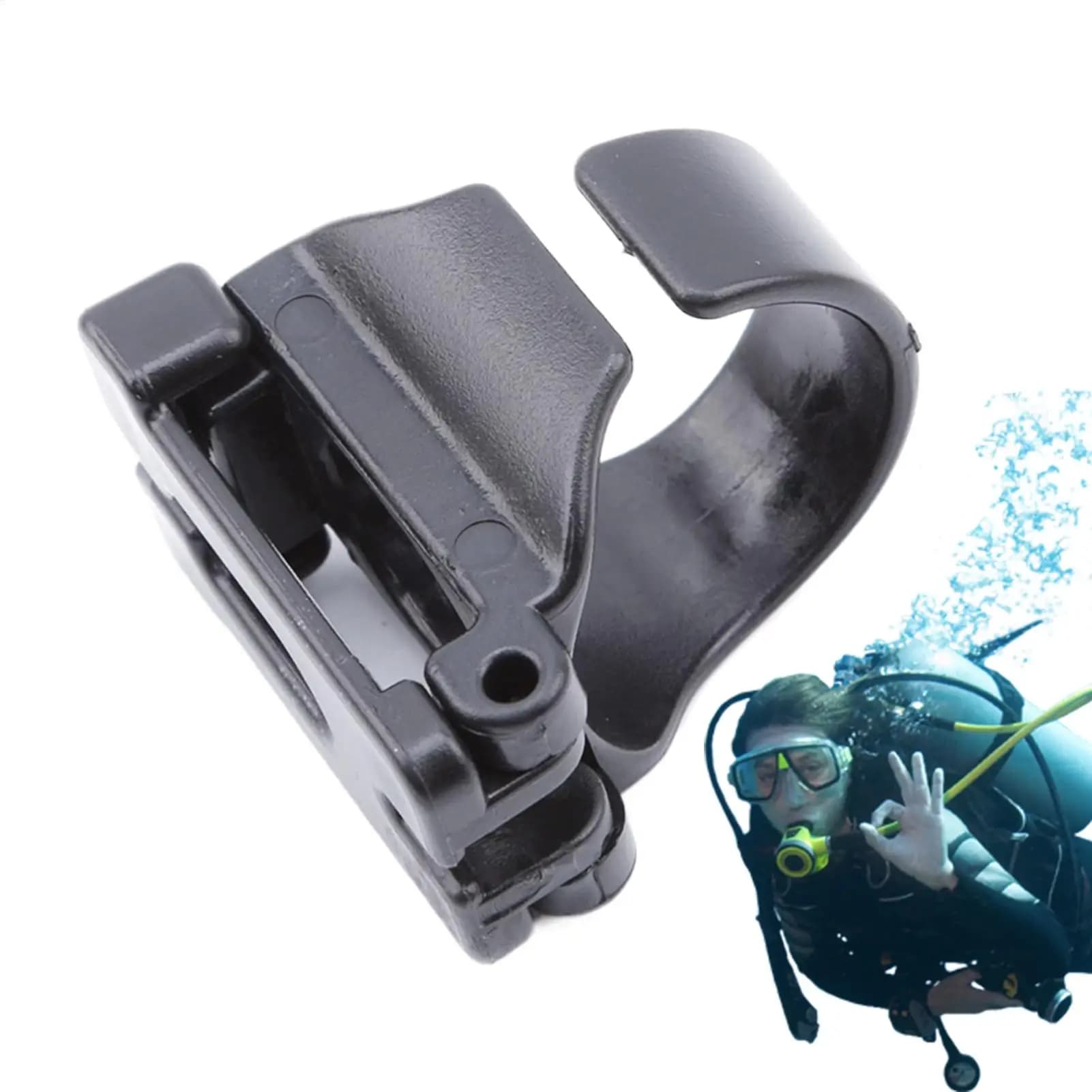 1Pcs Snorkel Clip Diving Snorkel Holders Diving Clip Full Dry Plastic Breathing Tube Accessories Hanging Buckle Buckle​