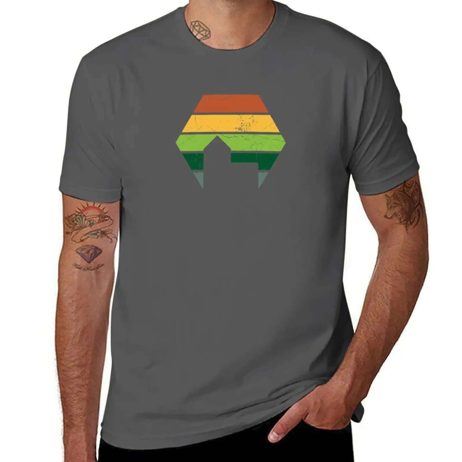 Settlers Board Game City Sunset T-shirt sportiva basic a maniche corte