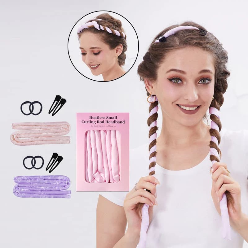 5 pieces wave end 1,6 m Aabout iron curling hair without heat, long soft and fine hair, sleep without damaging hair with tool for styling with clip