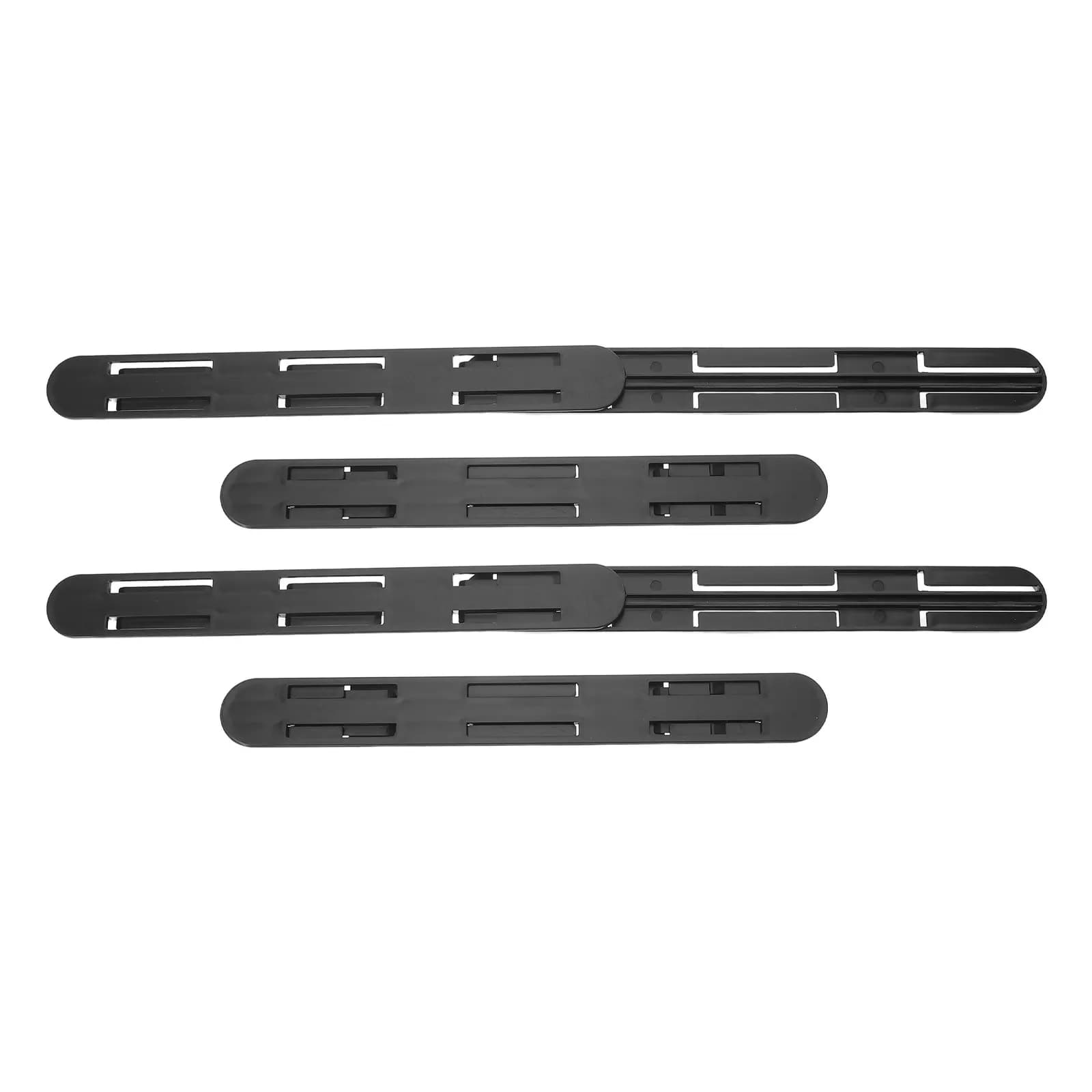 4Pcs Drawer Rails Smooth No-Drill Bottom Mount Drawer Slides Replacement Track Guide for Kitchen Cabinets Storage Box Bedroom