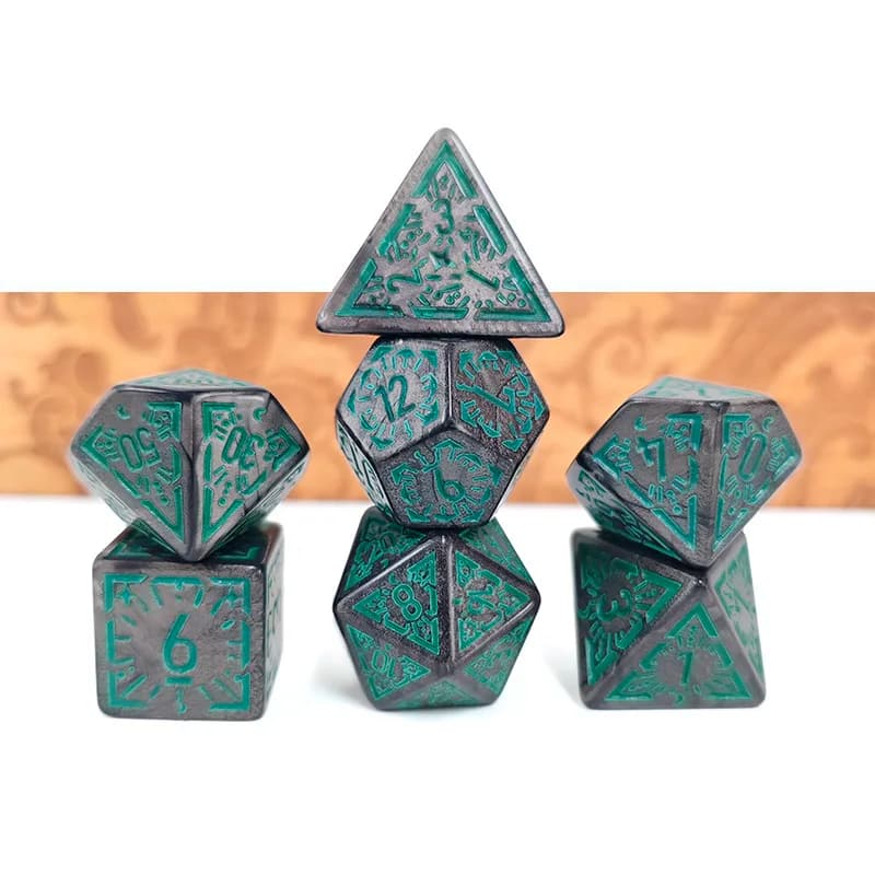 7 pz/set DND Dadi Poliedrici Vestito Fluorescenza Modello Classico Per Il Gioco di Carte Da Tavolo Giochi di Matematica Per Giochi di Dadi RPG Souvenirst
