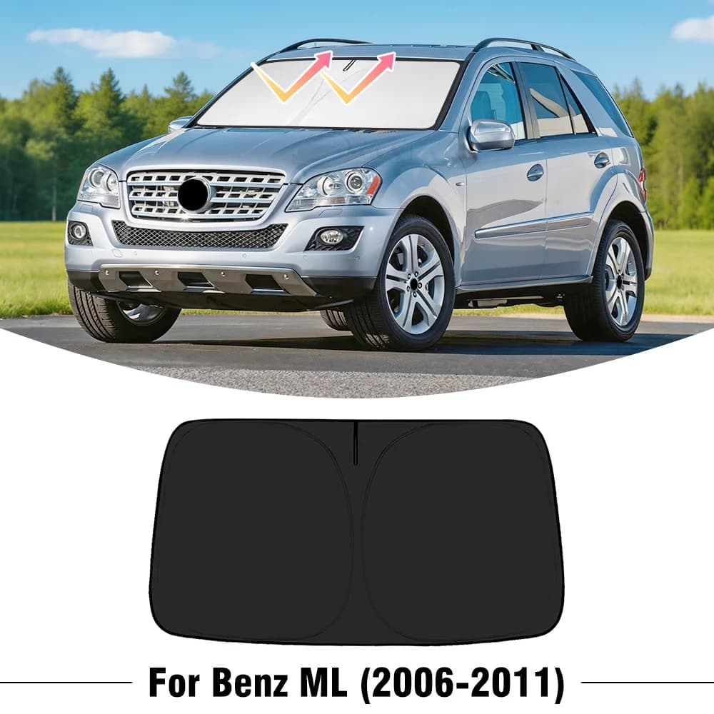 Parasole per Parabrezza Auto Mercedes Benz ML 2006-2011, Copertura Protettiva UV per Finestrino Anteriore, Accessori