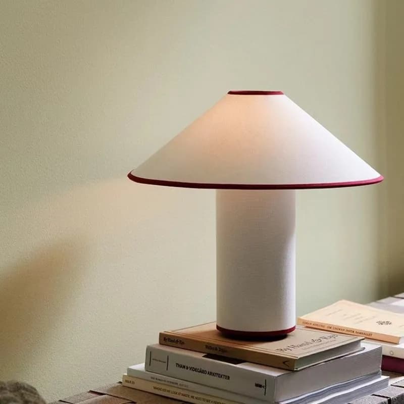 Lampada a Fungo Retrò in Stile Wabi-sabi Giapponese, Luce LED E14 in Tessuto per Tavolo e Pavimento, Decorazione per Camera da Letto e Soggiorno