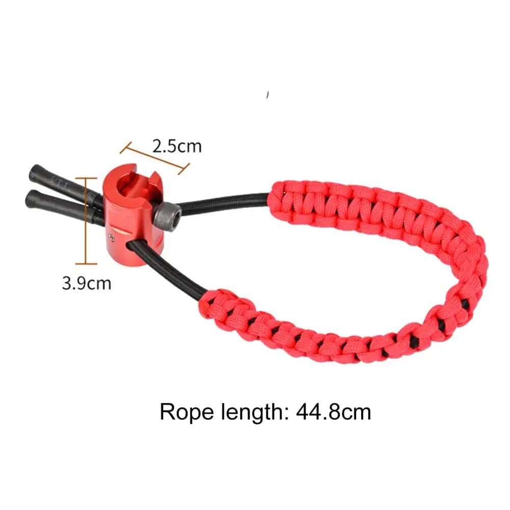 45 centimetri Tiro Con L'arco Arco Da Polso Sling Regolabile In Nylon Intrecciato Cinturino Da Polso Corda Bersaglio Esterno Caccia Tiro Composto Arco Ricurvo Fornitura