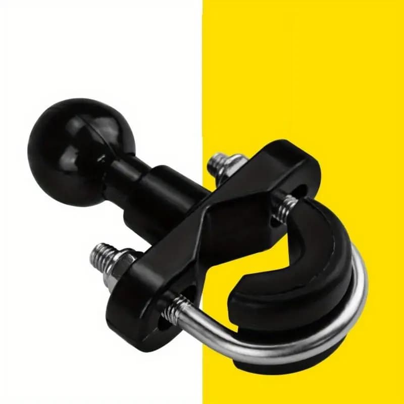 Motorcycle Fine Tube Ball Head Rearview Mirror Fixed Ball Head Mobile Phone Stand Handlebar U Lock Handlebar Modified Parts