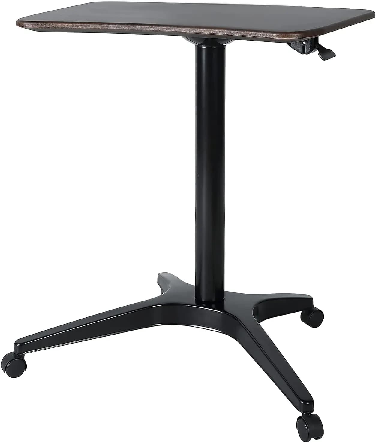 Mobile Standing Desk Pneumatic Height Adjustable Laptop Desk Mobile Laptop Desk with Wheels Height Adjustable from 29 5 to 47