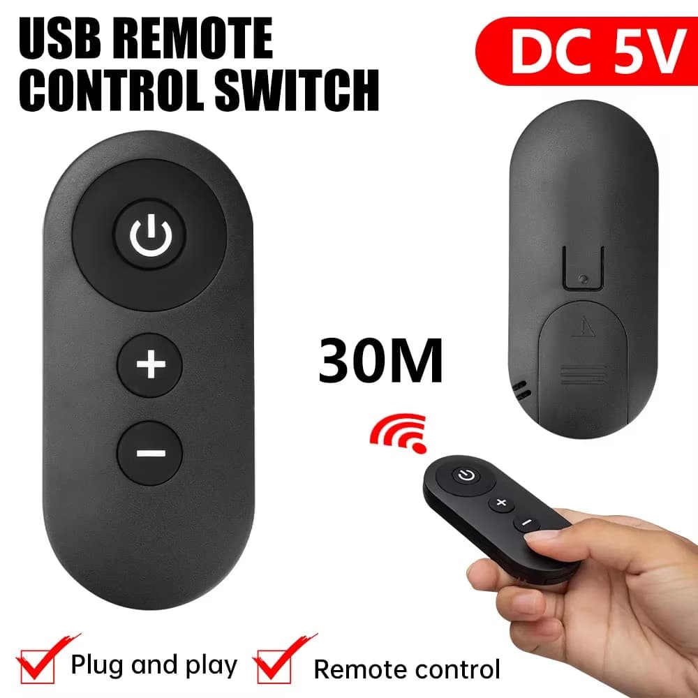 DC 5V USB RF Remote Switch Fan Night Light Cabinet Light Strip Dimmer/Speed Module For LED Lights, Strip Lights, Fans