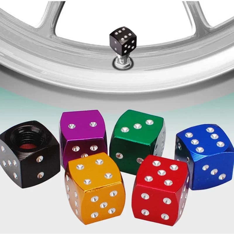 Wheel stem Air valve Dust cap Cover Aluminum nuts Anti-dust Anti-dust Auto Bike Dice Sterele Wheel Pneumatic Wheel