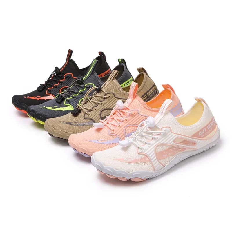 Adjustable Drawstring Water Shoes Portable Barefoot Aqua Socks Non Slip Outdoor Shoes For Beach Pool River Snorkeling Walking