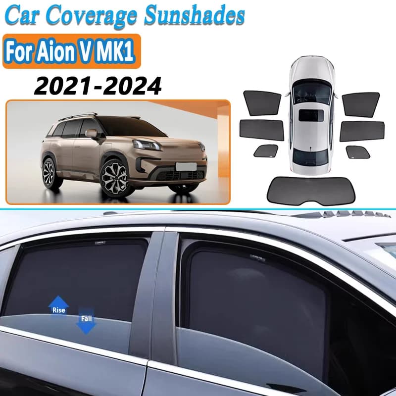 Tendina Parasole a Rete per Auto Aion V MK1 2021 2022 2023 2024, Protezione Solare Finestrino, Accessorio Auto, Tenda Privacy, Visiera Parasole Anti Zanzare