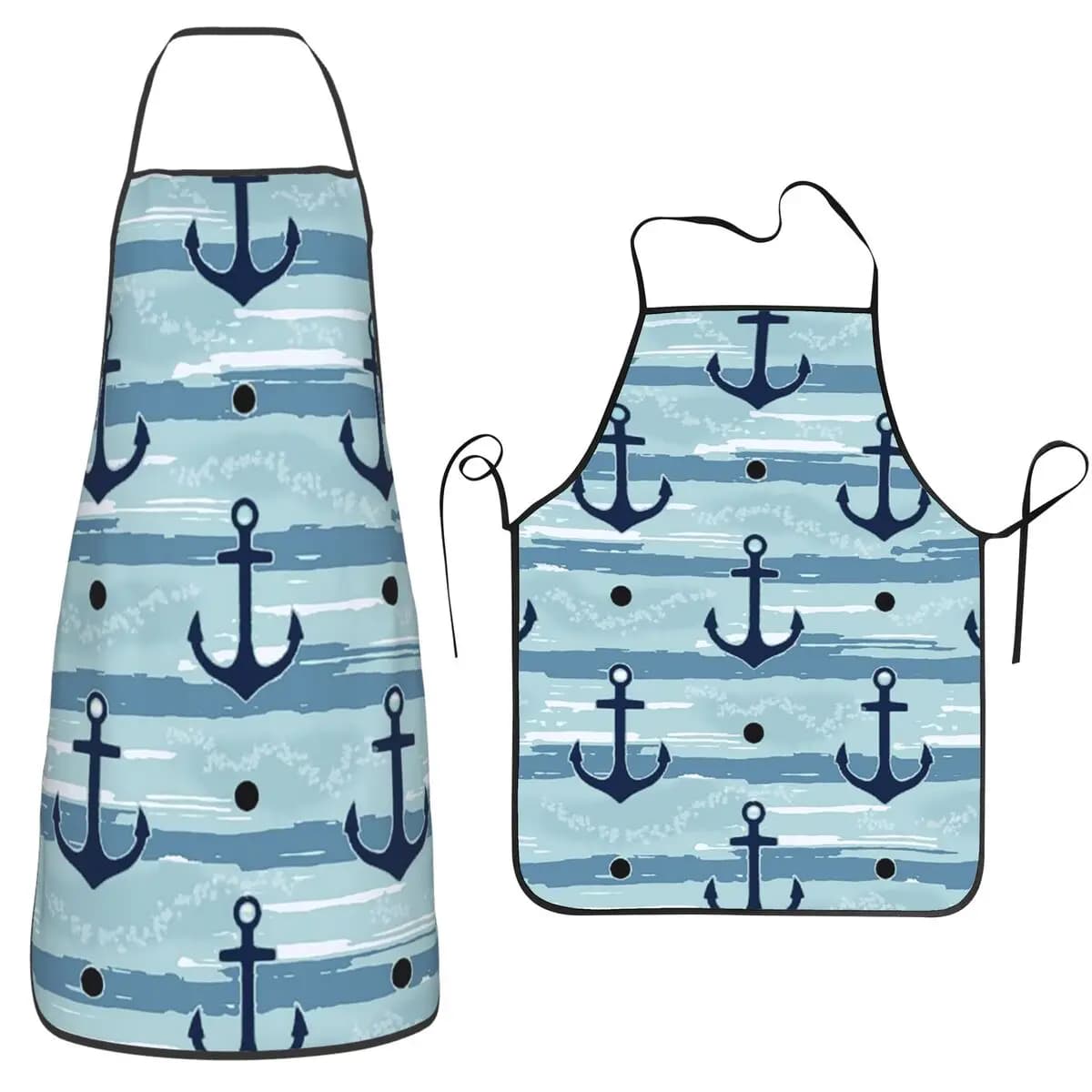 Grembiule da cucina con ancoraggio nautico, design per barche, chef, tablier, bavaglino impermeabile, pulizia della cucina, per donne e uomini, giardinaggio