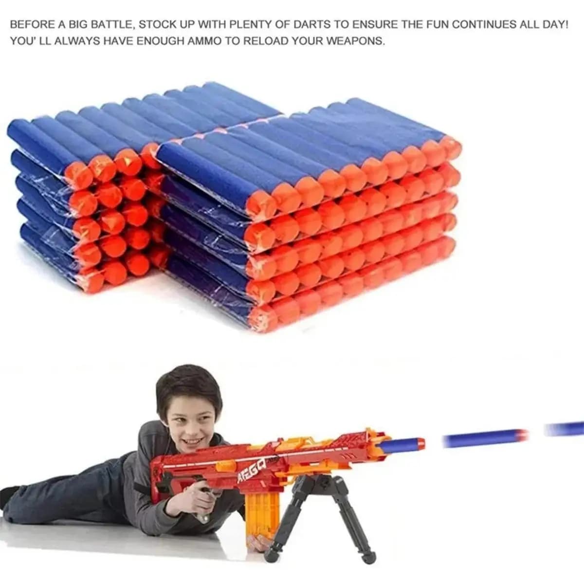 Oltre 6 anni 7.2 cm blue100 pezzi per Nerf proiettili morbidi freccette testa rotonda ricarica spugna freccette bambini bambini giocattolo pistola proiettili per N
