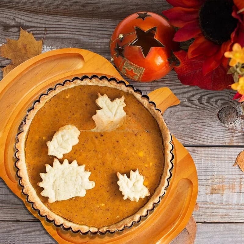 Nuovo 1PC Fantasma Zucca Albero Di Natale Vassoio di Legno Festa Piatto Da Tavola Frutta Secca Snack Vassoio Layout Prop Piatto di Frutta