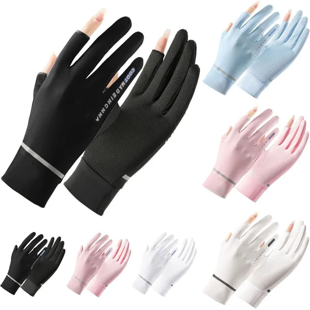 1 paio di manicotti di raffreddamento Cover donna uomo sport Running Anti UV guanti di protezione solare pesca all'aperto ciclismo maniche di guida