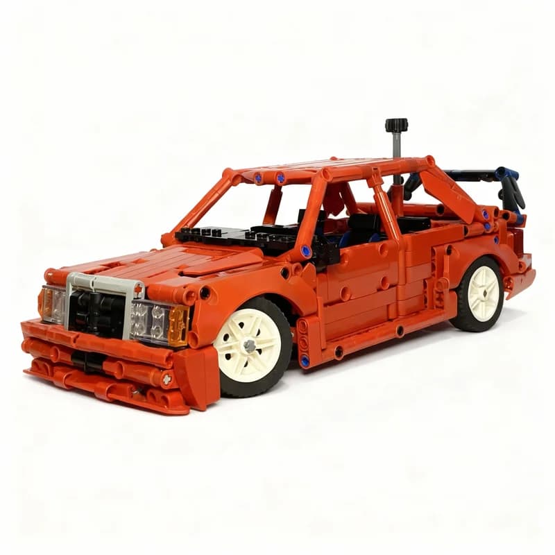 Set di Costruzioni MOC Mercedes-Benz E190 da 903 Pezzi, Modello Tecnico, Giocattolo Educativo Creativo, Regalo di Natale