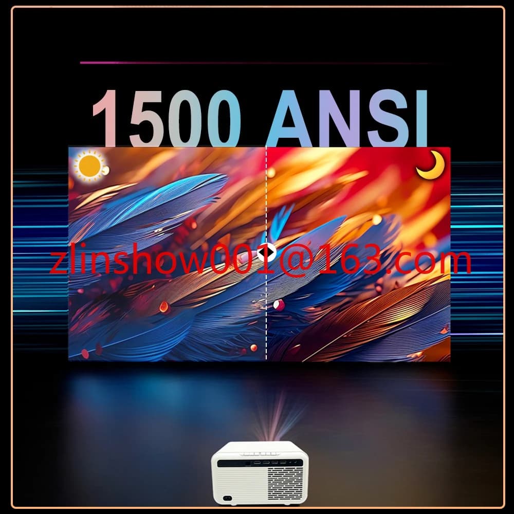 Proiettore Cubelite Mini Smart Android 12 4K Proiettore cinematografico 1080P con risoluzione 1500 ANSI