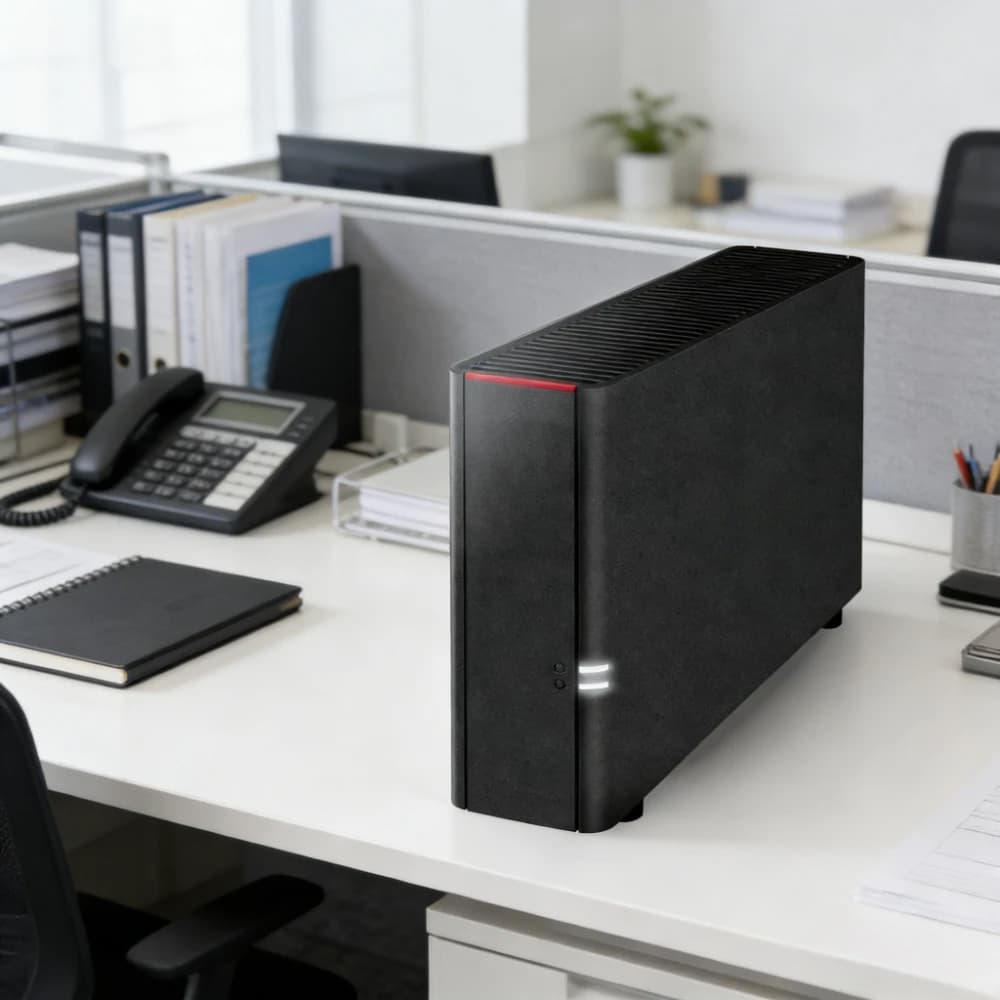 LinkStation 4TB NAS a 1 Bay, Dispositivo di Archiviazione di Rete con Disco Rigido per Cloud Domestico