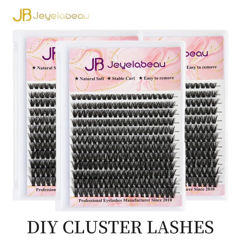Ciglia finte JB Jeyelabeau 30D/40D/50D, extension ciglia visone, ciglia a ciuffetti fai da te, ciglia finte russe, ciglia individuali, ciuffetti naturali, ciglia finte.