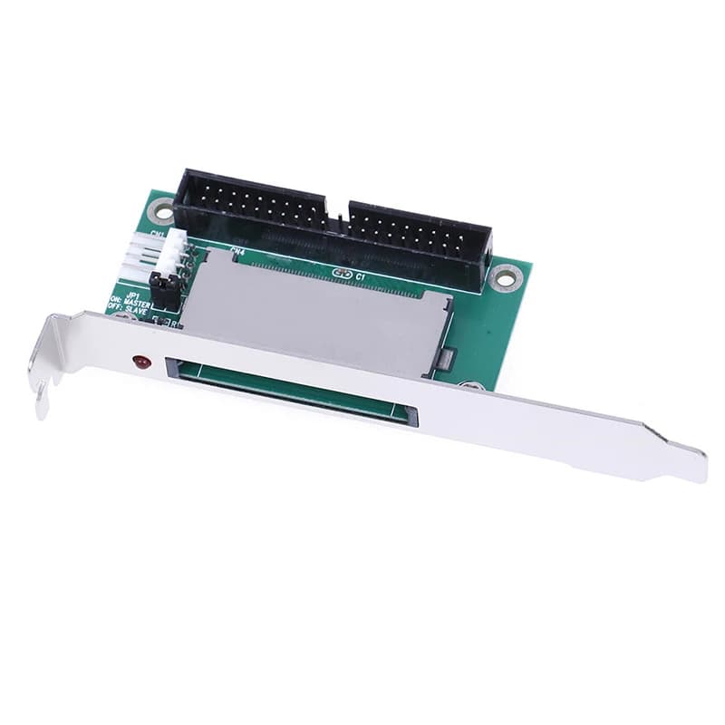 Add On Cards scheda Flash compatta CF a 39/40 Pin a adattatore convertitore IDE da 3.5 "Riser staffa PCI pannello posteriore scheda di espansione CF a IDE