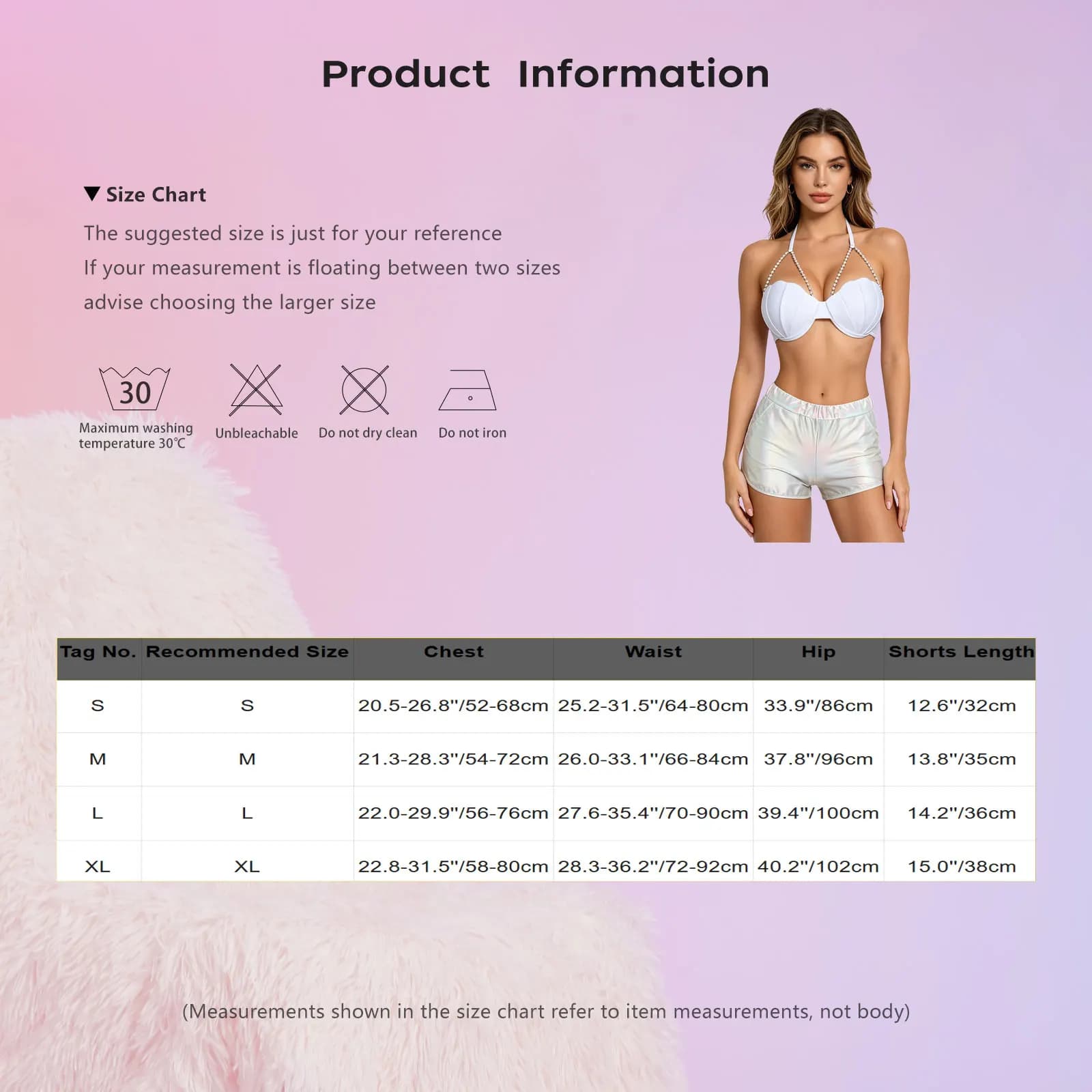 Costume da bagno metallizzato lucido da donna, set tankini con top bikini a forma di conchiglia e pantaloncini corti per discoteca, fitness, spiaggia, crociere