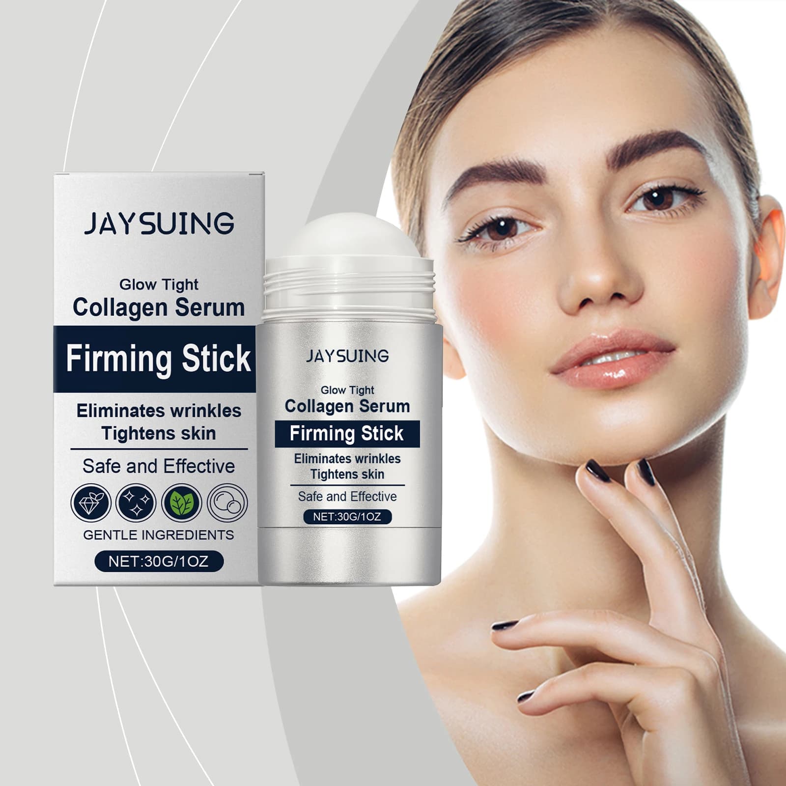 Bastone idratante al collagene Rassodante Schiarente Viso Collo Pelle del corpo Riduce le linee sottili Migliora le secchezza Danni Siero antirughe