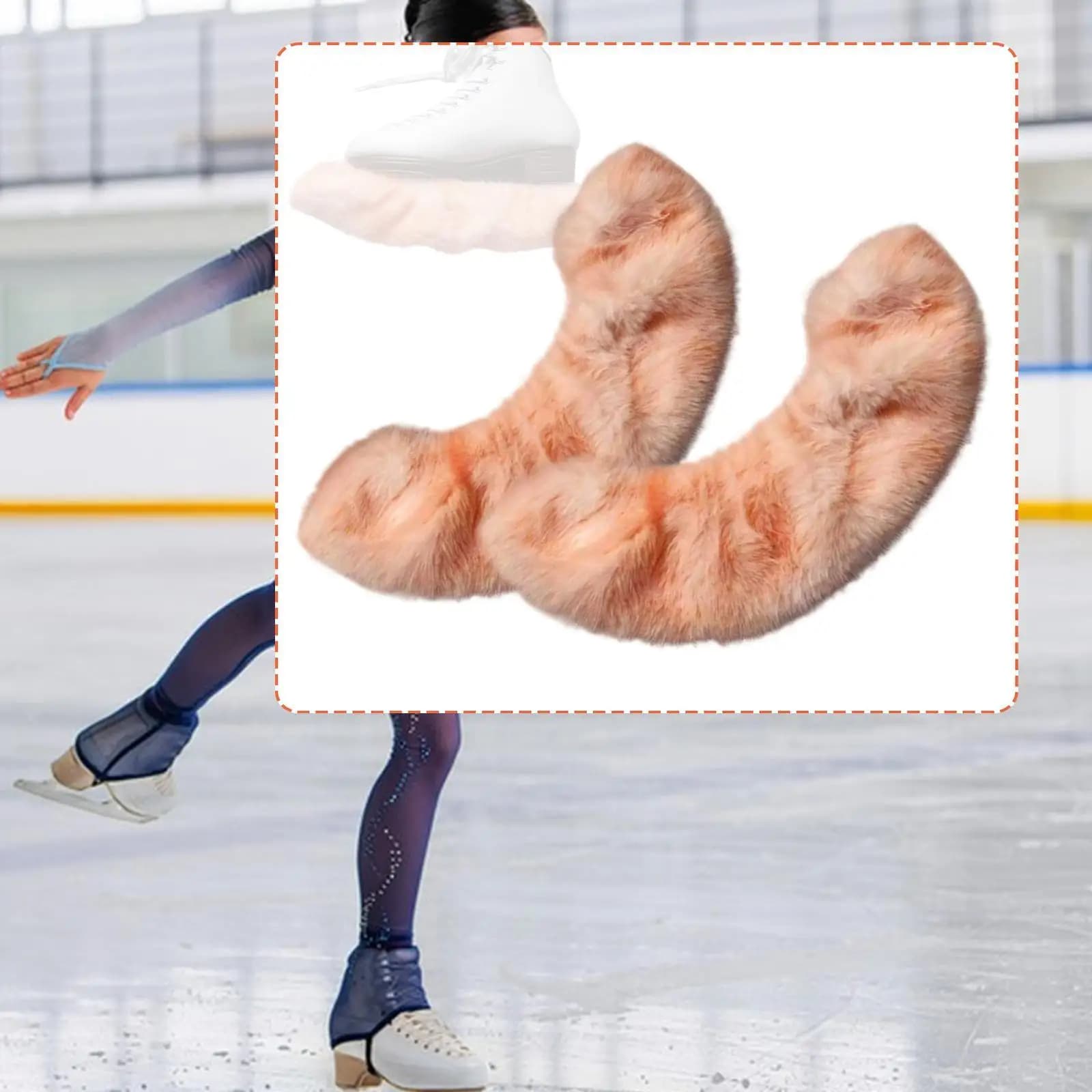 Coprilama in Fibra Acrilica per Pattini da Ghiaccio, Protezione per Pattini da Hockey, Accessori per Pattinaggio Artistico