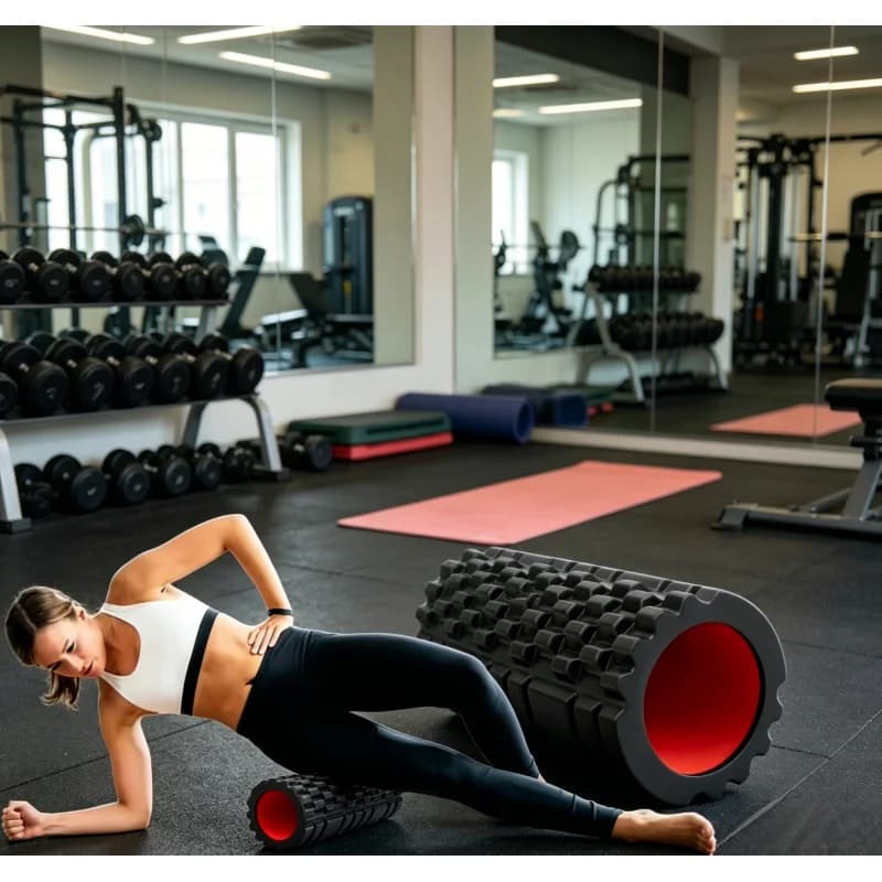 EVA foam roller for yoga and fitness, deep massage stick, relieves back pain, waist and legs