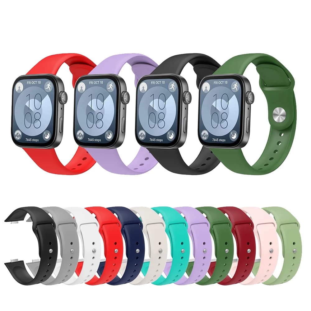 WatchBand For Huawei Watch Fit 3 Strap Wristbands Soft Silicone Bracelet For Huawei Watch Fit3 WristBand Replacement Accessories