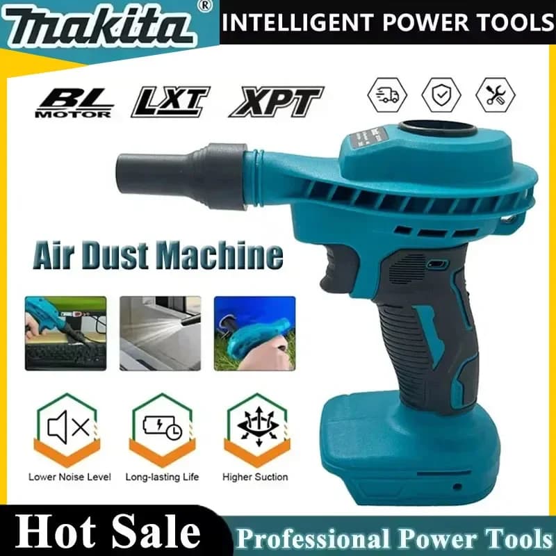 Makita 2 in 1 Wireless Vacuum Cleaner Rechargeable with Computer Keyboard Cleaner, Compatible with 18V Battery