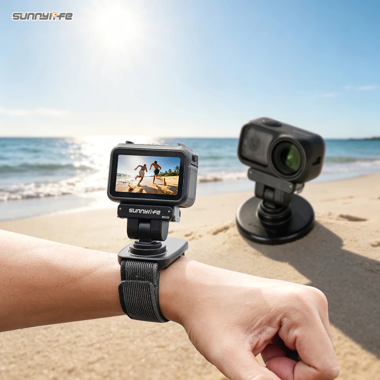 Sunnylife Osmo Nano Magnetic Quick-Release Adjustable Wristband with Nano Image Transmission Velcro Strap