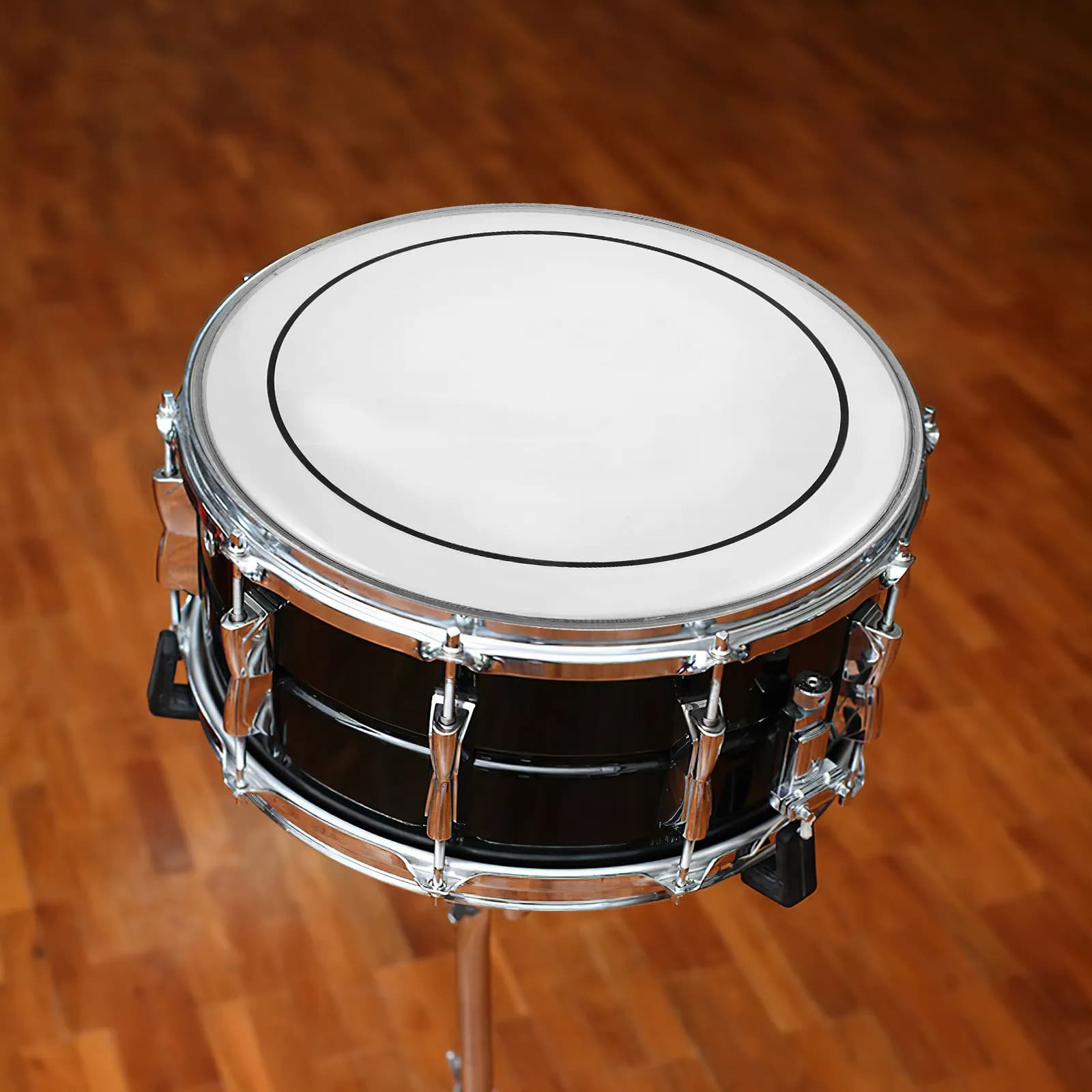 Pad per batteria a doppio strato con copertura fonoassorbente bianca, silenziatore per batteria a tamburo basso a olio, accessorio per batteria elettrica