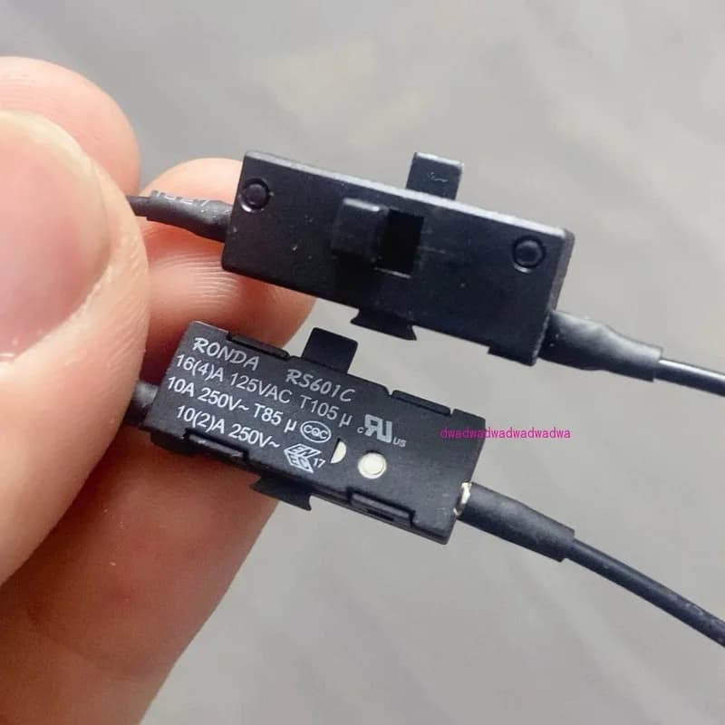 1PC Hearing Aid Switch with Cable Sliding Push Plate Switch