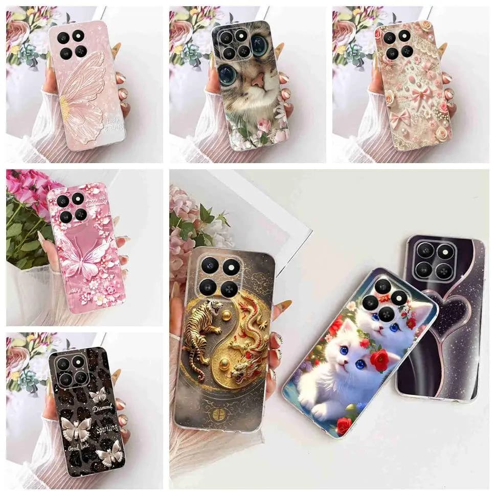 For Honor 400 Smart 5G LGN-NX1 Case New Luxury Design Silicon TPU Back Cover For Honor X7d X7D 6.77" Phone Cases Shockproof