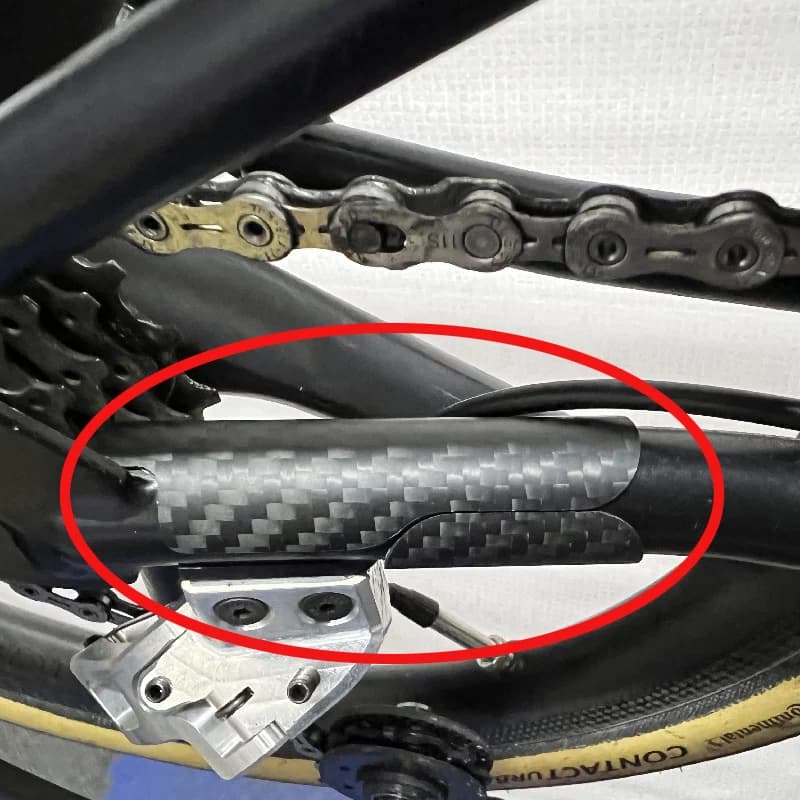 Adesivo in carbonio per bicicletta per brompton protect A/c/p/tline treppiede imitazione scratch 3k dark sticker