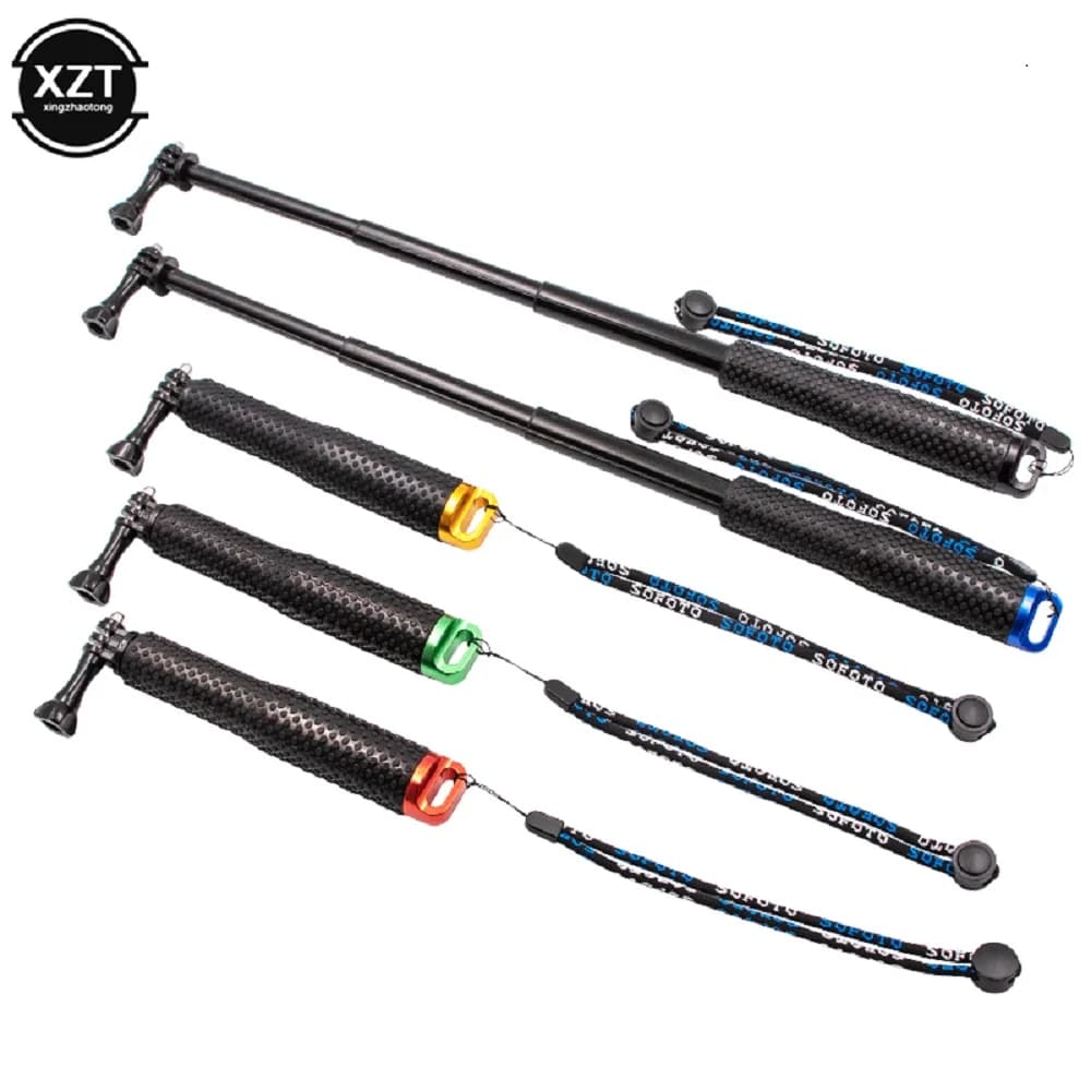 Impugnatura galleggiante Asta di galleggiamento Bastone monopiede Treppiede per Gopro Selfie Stick Asta galleggiante Supporto portatile retrattile in alluminio
