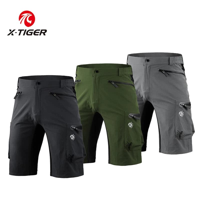 X-TIGER Cycling Mountain Shorts Bike Multi-Palotta Road pants MTB wide and breathable Waterproof cycling pants for outdoor sports