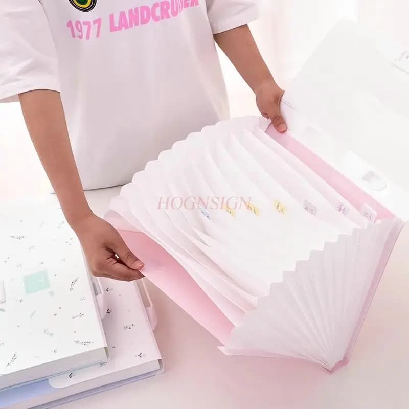 Cartella multistrato Classificazione degli studenti Libro dei dati Scatola di immagazzinaggio della carta Inserto A4 Sacchetto di carta Classificazione dei biglietti Clip per file di artefatti