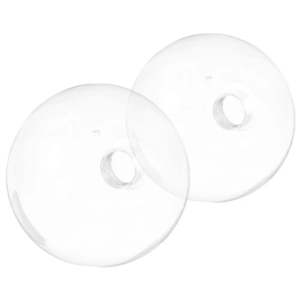 2 Pezzi Paralume in Vetro Trasparente a Globo di Ricambio per Lampade a Sospensione e Applique da Parete con Attacco G9, Diffusore Moderno a Sfera per Illuminazione